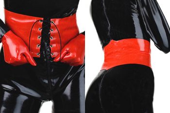 Twist My Rubber Arm Mini Lace-up Corset for men and women