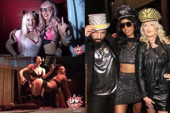 Anti-clockwise from top left: London Fetish Weekend Ball 2018 and Fetish Theatre 2018, both by Bobette; Hotheads stand at Le Boutique Bazaar, LFW 2018, by Tony Mitchell