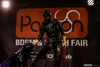 Prague Fetish Clinic performing at 2018’s Passion BDM & Fetish Fair. Photo: Schatten Dichter