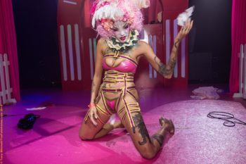 London Fetish Weekend: Topanga Love performs at the LFW 2019 Ball. Photo: Tony Mitchell
